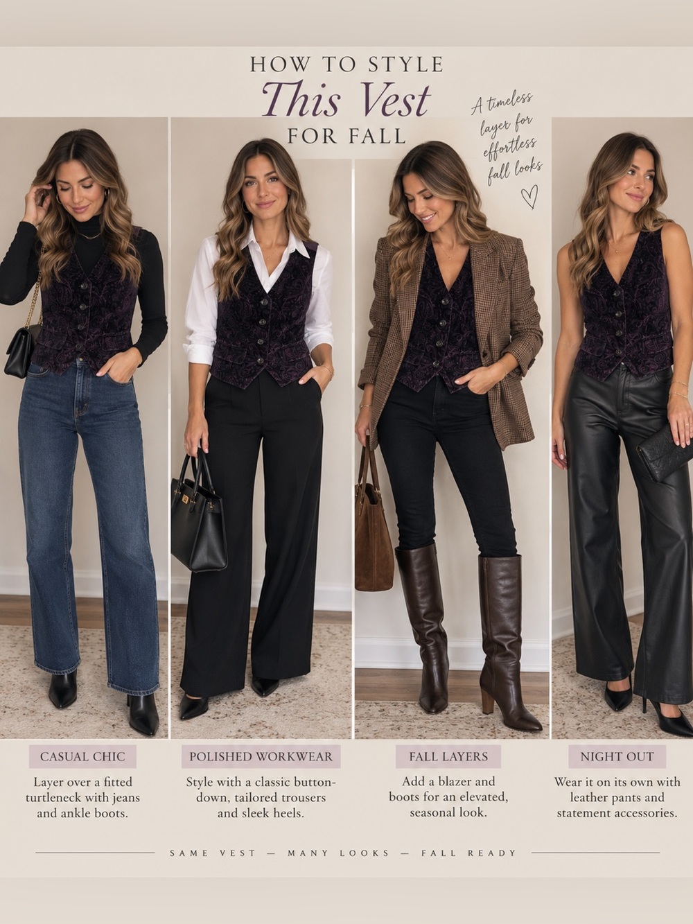 Lafayette 148 New York Velvet Paisley Vest - Deep Purple